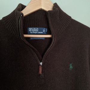 Polo Ralph Lauren Lambs Wool 1/4 Zip Sweater XL